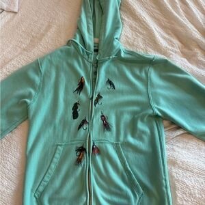 Men’s Vintage Paul Frank - Aqua fishing lure Hooded sweatshirt